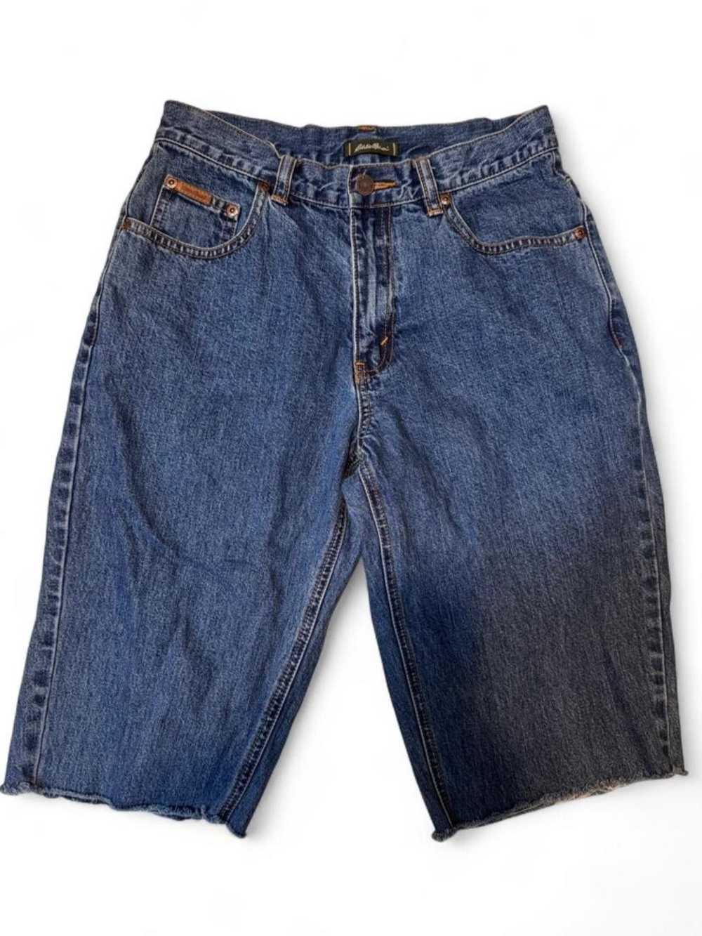 Eddie Bauer dark wash jorts
